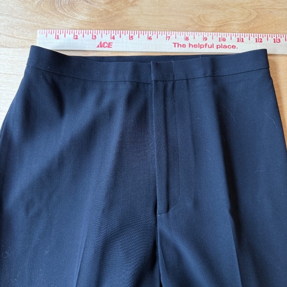 RALPH LAUREN BLACK LABEL WOOL BLD CAREER PANTS STRAIGHT LEG CLASSIC DESIGNER 2 - Picture 6 of 10